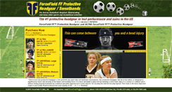 Desktop Screenshot of forcefieldheadbands.com