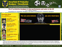 Tablet Screenshot of forcefieldheadbands.com